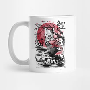 Japanese cat print Mug